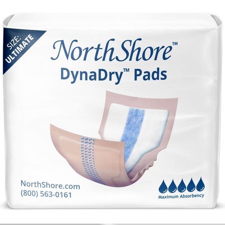 NORTHSHORE DynaDry Pads, Ultimate, Peach, One-Size, 7.5x15.5, 20PK NOW 7x14, Pack/20 1410